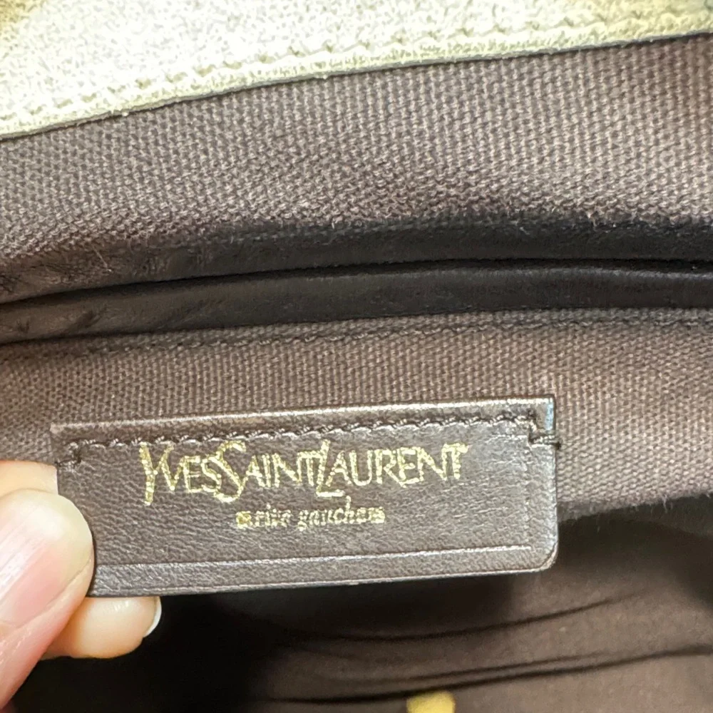 Authentic YSL Cream Tote Bag
